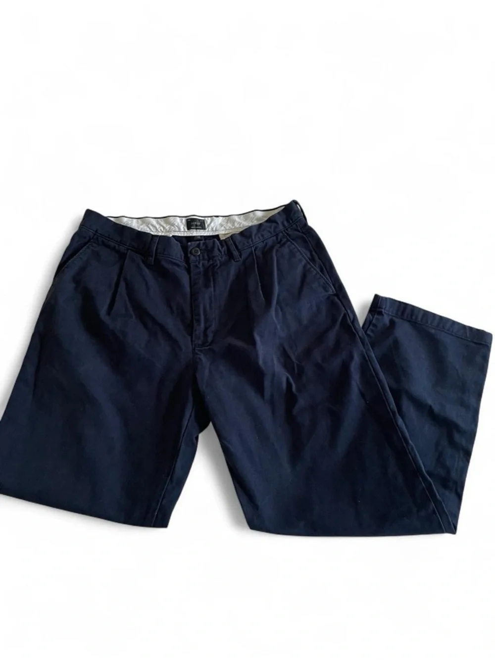 J. Crew Navy Blue Cotton Chinos